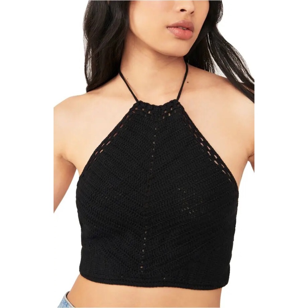FREE PEOPLE Know Better Knit Halter Top